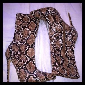 Snakeskin boots